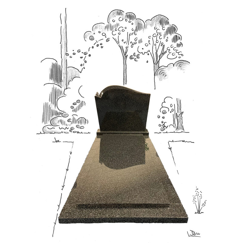 Royal Impala compleet monument met golfkop